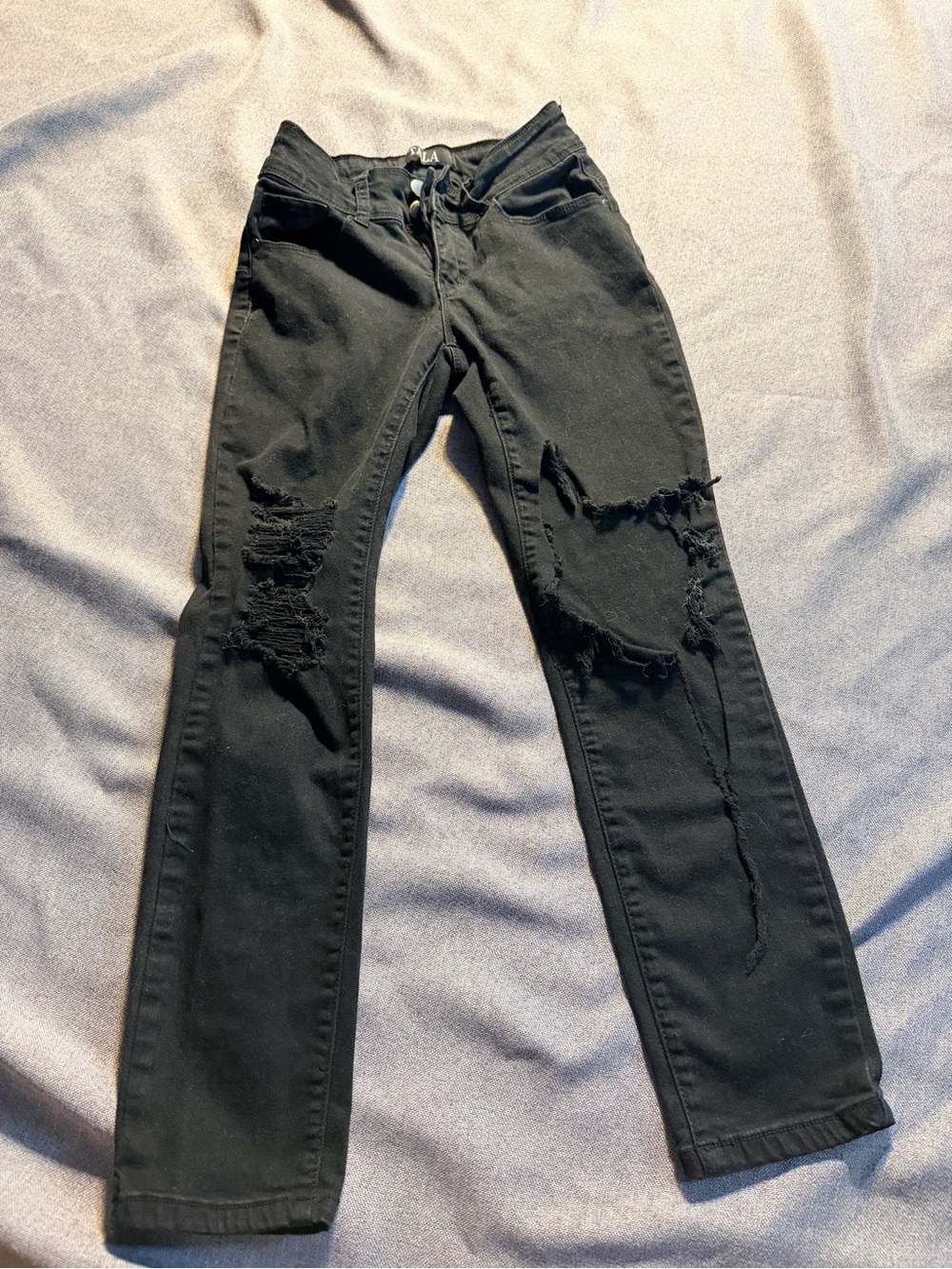 Tala Black Distressed Skinny Jeans